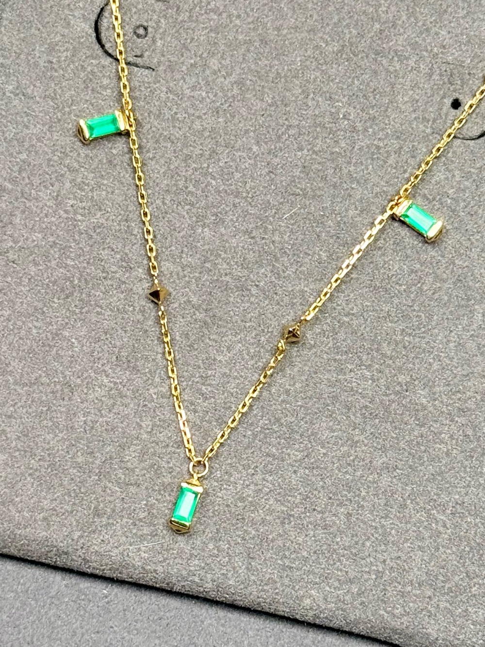 Kendra Scott Blythe Gold 18k Vermeil Necklace in Green Onyx